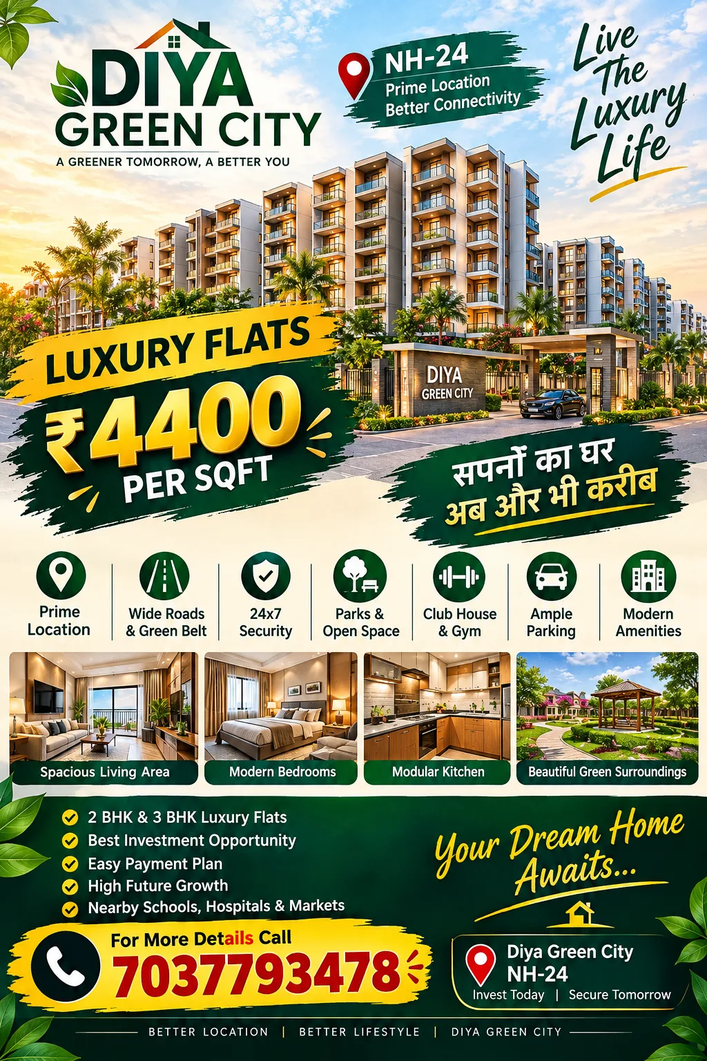 Diya Green City Ghaziabad | 2-4 BHK Apartments